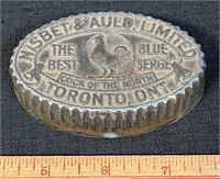 EARLY 1900'S CAST PAPERWEIGHT - ADVERTISEMENT