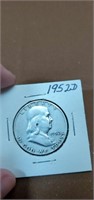 1952 d Franklin half dollar