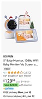 BOIFUN 5" Baby Monitor