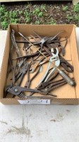 Flat of misc pliers