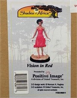 New Shades Of Africa Vision In Red Statue