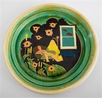 Dale Dapkins Nude Woman Glazed Pottery Charger