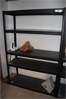 metal shelf 4' wide 6' tall 18" deep