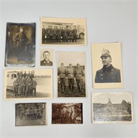 BLACK AND WHITE UNIFORMED PHOTOS AND POSTCARDS