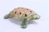 Weller Muskota Turtle Pottery Flower Frog - Large