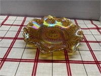 INDIANNA HARVEST GOLD CARNIVAL GLASS