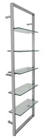 Streamline Moderne Chrome Wall Mounted Etagere