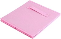 6Pcs Foldable Drawer Storage Bins, Pink