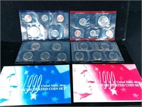 1999 Uncirculated Coin Sets Denver & Philadelphia