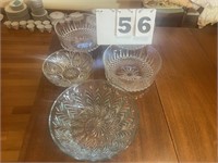 Cut Glass Bowls (4)