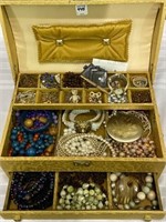 Jewelry Box Filled w/ Various Ladies Costume