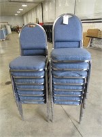 Lot - (15) Padded Stacking Chairs