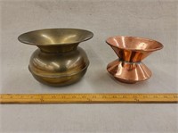 (1) Copper & (1) Brass Bucket
