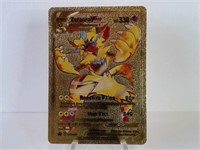 Rare Pokemon Gold Foil Zeraora Vmax