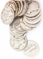 Coin 50 Mercury Dimes 1920 to 1927