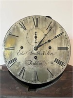 Irish Mahogany Brass Inlaid Regulator Clock,