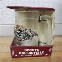 Denver Broncos Pewter Glass Mug