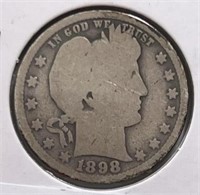 1898O Barber Quarter