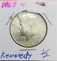 1967 40% Kennedy Half Dollar