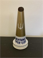 Neptune Super lube tin oil bottle top