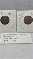Of) 1919-d and 1919 Lincoln wheat pennies