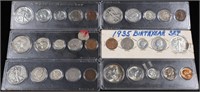 MIXED TYPE 5-COIN SETS IN SLAB