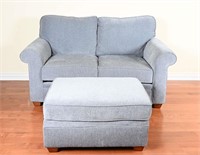 Haverty's Love Seat & Ottoman