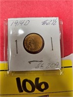 1914-D INDIAN HEAD 2 1/2 DOLLAR GOLD PIECE