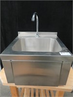 NEW S/S WALL MOUNT HAND SINK W TAP & TOUCH PANEL