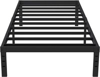 Eavesince Twin XL Bed Frame 18in, 1000lb-Black