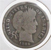 1906 Barber Dime