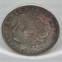 1921-P Morgan Silver Dollar - AU