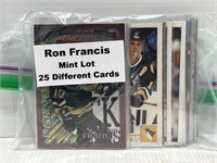 25 Ron Francis hockey cards