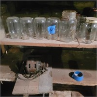 Canning Jars (middle of 3rd shelf)