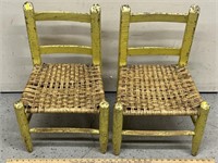 Pair Antique Childs Windsor Chairs