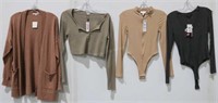 Lot of 4 Ladies Tops/Bodysuits - NWT