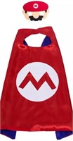 Super Mario Costume Cape and Mask Set x2