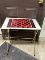 Folding Metal Checker Table