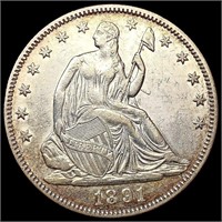 1891 Seated Liberty Half Dollar CLOSELY