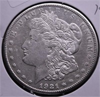 1921 MORGAN DOLLAR AU