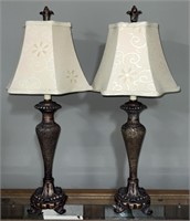(2) Metal / Resin Decorative Table Lamps