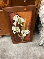 Framed Flower Oil on Canvas