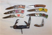 8 Pocket Knives (See Desc)