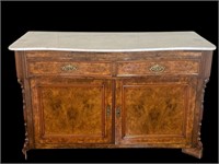 Wooden Marble Top Buffet