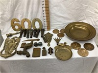Collection of Brass Items incl. Door Knocker,