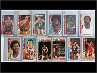 GROUP OF 12 LARGE BASKETBALL CARDS W/ STARS -BARRY