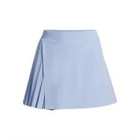 Sz L Blue Avia Pleated Skirt A20