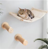 Cat Hammock Cat Wall Shelves with 2 Steps