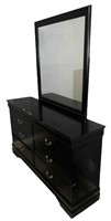 Black Dresser & Mirror