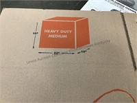 Box of 10 Home Depot heavy duty medium cardboard